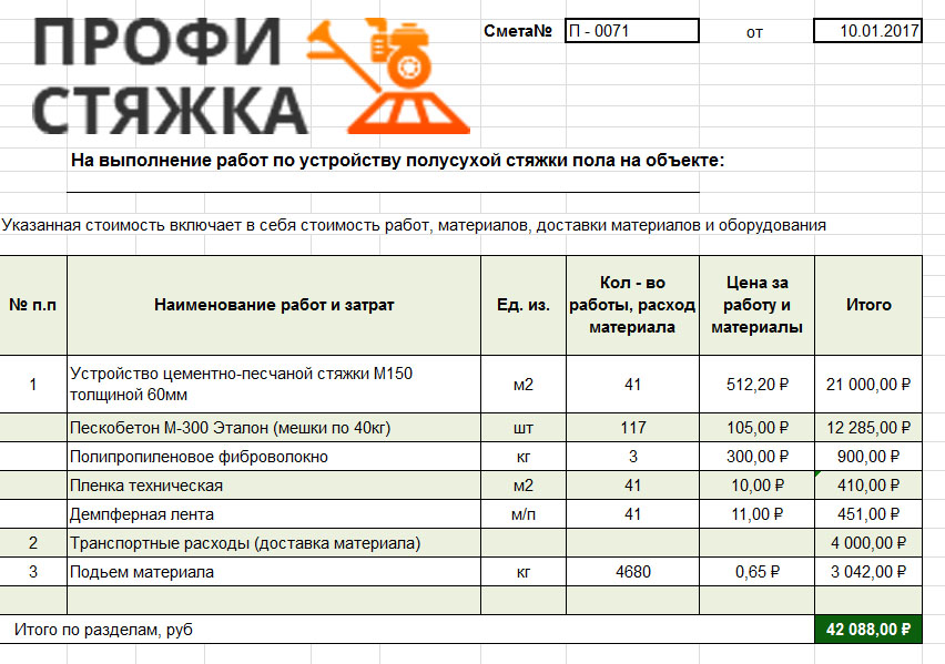 Расценки на стяжку пола в квартире: факторы, виды и способы экономии