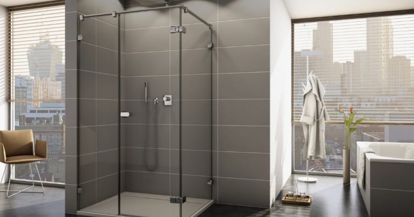 Душевая кабина как элемент зонирования пространства в современной ванной